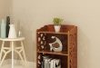 Bookcase Nordic Japanese Simple Bamboo Bookshelf Small Bookcase