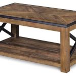 Magnussen Penderton Wood Small Rectangular Coffee Table in Sienna