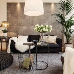 48 Black and White Living Room Ideas | 3. Interior design and space