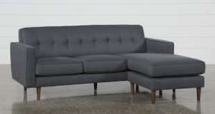 London Dark Grey Reversible Sofa Chaise | Living Spaces