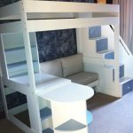 Kids Loft Beds With Desk And Stairs: Tween loft bed with pullout