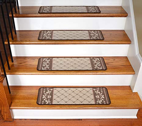 Amazon.com: Carpet Stair Treads - Caramel Scroll Border: Everything Else