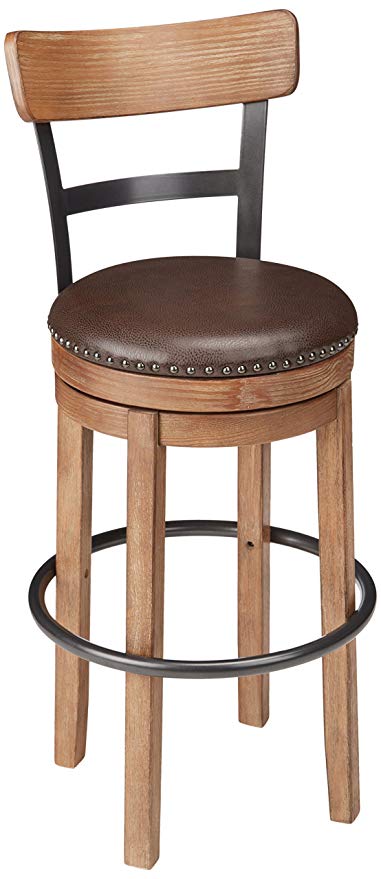 Amazon.com: Ashley Furniture Signature Design - Pinnadel Swivel Bar