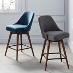 Mid-Century Upholstered Swivel Counter Stool | west elm