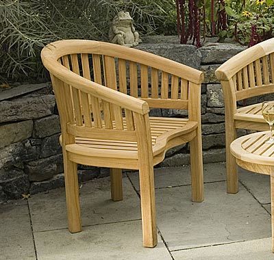 Conchal Teak Garden Armchair - Teak Outdoor Furniture by Reforest Teak