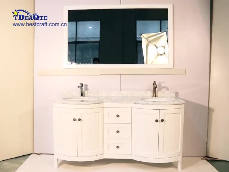 Top Class Quality Classic Bathroom Furniture Bathroom Vanity Double