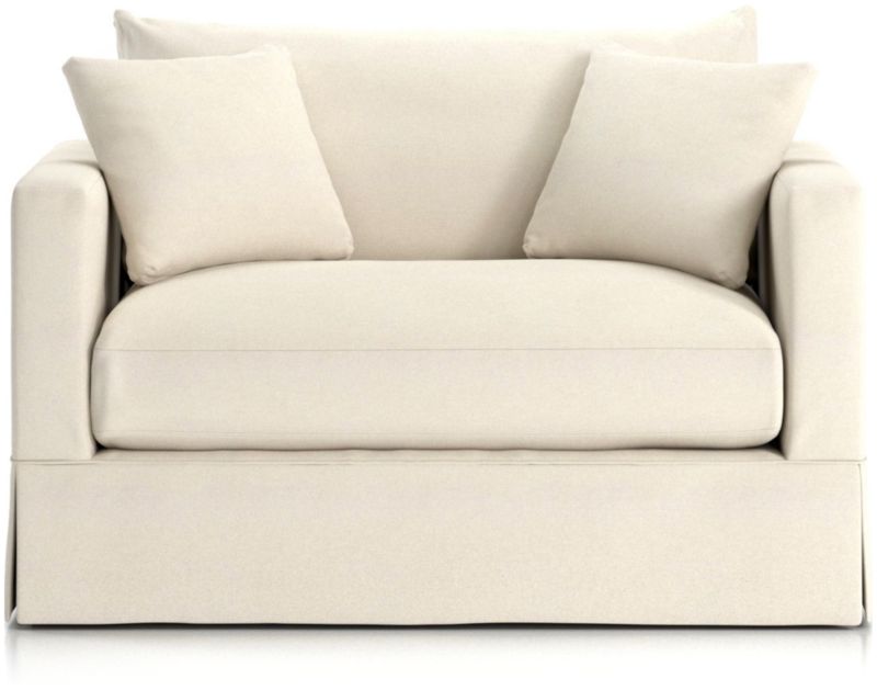 Willow White Twin Sleeper Sofa + Reviews | Crate and Barrel