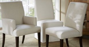 PB Comfort Square Upholstered Dining Chairs | Pottery Barn