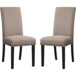 Amazon.com - DHI Nice Nail Head Upholstered Dining Chair, Set of 2