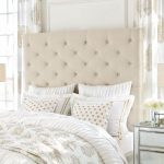 Lorraine Tufted Tall Upholstered Headboard | Pottery Barn