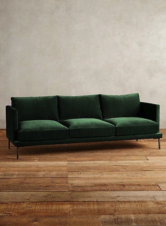 The Hunt for a Non-Velvet Green Sofa | Shopping Guides | Green sofa