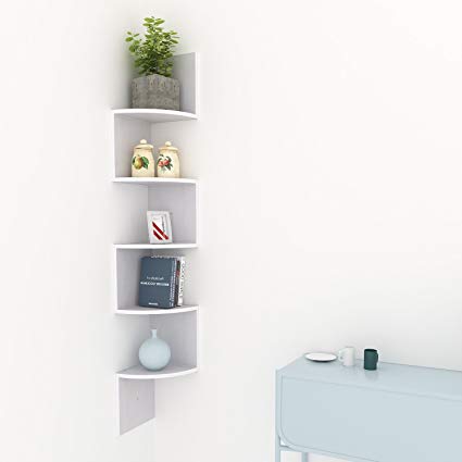 Amazon.com: Homevol Corner Shelf, 5 Tier Wood Wall Mount Corner