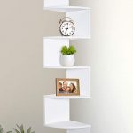 Amazon.com: Greenco 5 Tier Wall Mount Corner Shelves White Finish