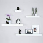 Amazon.com: Ballucci Modern Ledge Wall Shelves, Set of 4, White