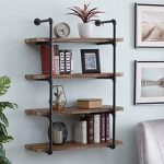 Amazon.com: Homissue 4-Shelf Rustic Pipe Shelving Unit, Metal