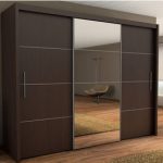 Wooden Aluminium Wardrobe Designs,Bedroom Wardrobe Sliding Mirror