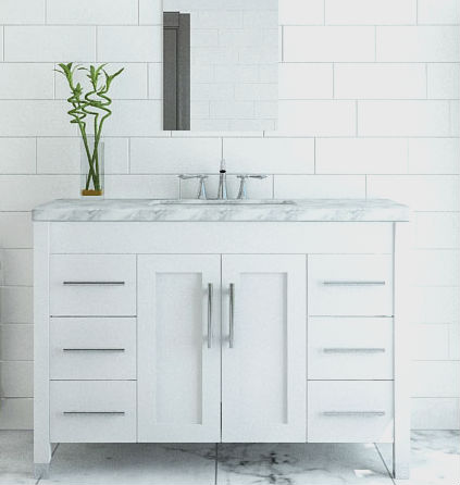 White & Ivory Bathroom Vanities - Bathgems - Bathgems.com