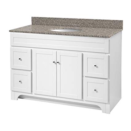 Foremost WRWA4821D Worthington 48-Inch White Bathroom Vanity