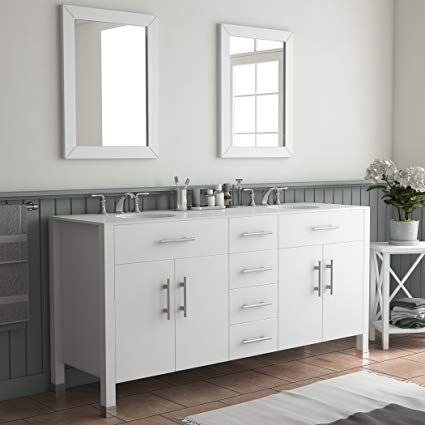 White Bathroom Vanity –  Dimension Of Dignity