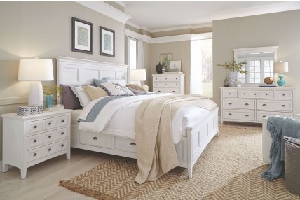 White Bedroom to Create White  Milky Aura in Your Home