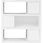 Keaton White High Gloss Bookcase - Contemporary - Bookcases - by