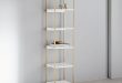 Zane Narrow Bookshelf - White | west elm