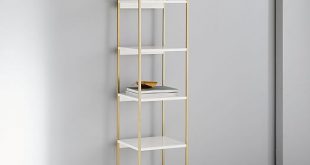 Zane Narrow Bookshelf - White | west elm