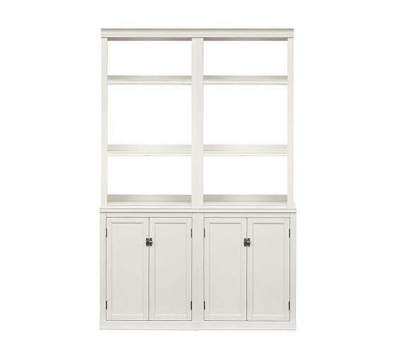 Logan Bookcase with Cabinet Doors | Pottery Barn