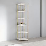 Zane Narrow Bookshelf - White | west elm