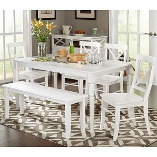 Feeling The serenity of white  dining room table