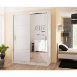 Wardrobe VISTA 150 White - Dako Furniture