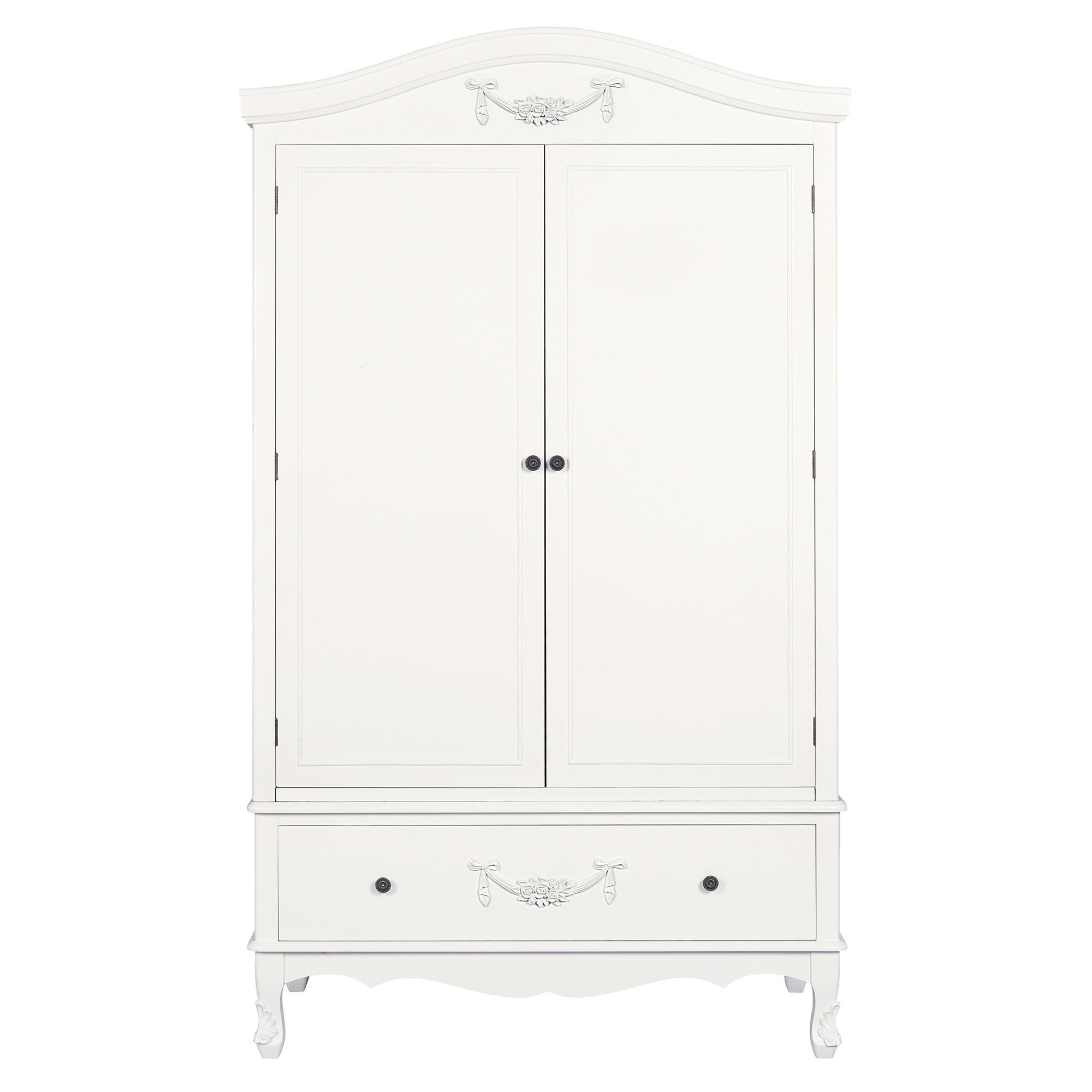 Toulouse White Double Wardrobe | Dunelm