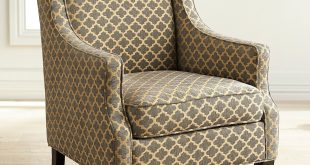 Alec Gray Trellis Wing Chair | Pier 1