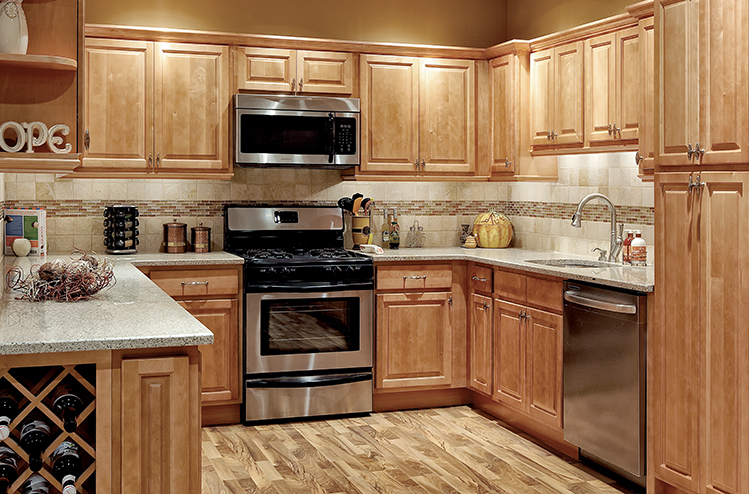 Park Avenue Raised Panel u2013 Honey Maple u2013 Solid Wood Cabinets