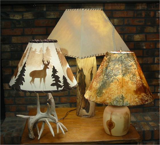 Small rustic table lamps