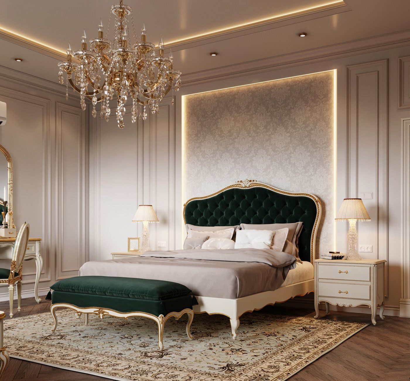 Bedroom Design in a Classic Style