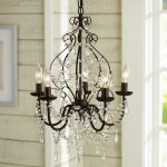 Paige Crystal Chandelier, Bronze finish