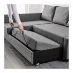 Sleeper sectional,3 seat w/storage FRIHETEN Skiftebo dark gray