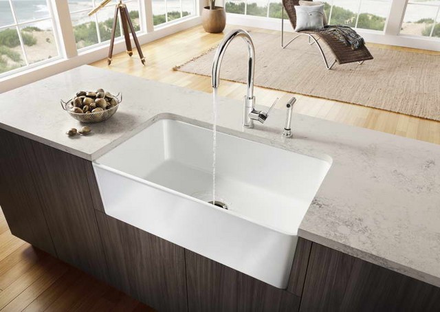 Granite corner sink