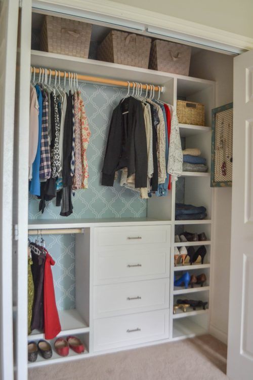 Custom small closet system