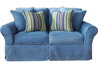 Beautiful Denim Loveseat Collections