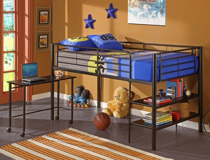 Walker Edison loft bed with desk