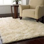 4-ft x 6-ft Hand Woven Wool Flokati Area Rug in Natural Color