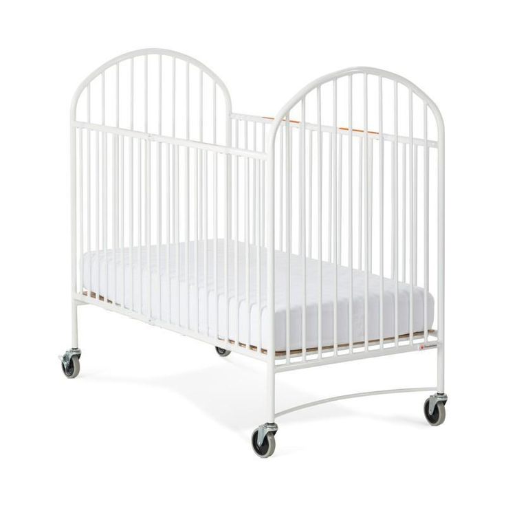 Foundations Full-Size Pinnacle EasyRoll Folding Crib w/ 4