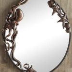 Denizen Of The Deep Coastal Wall Mirror/Oval