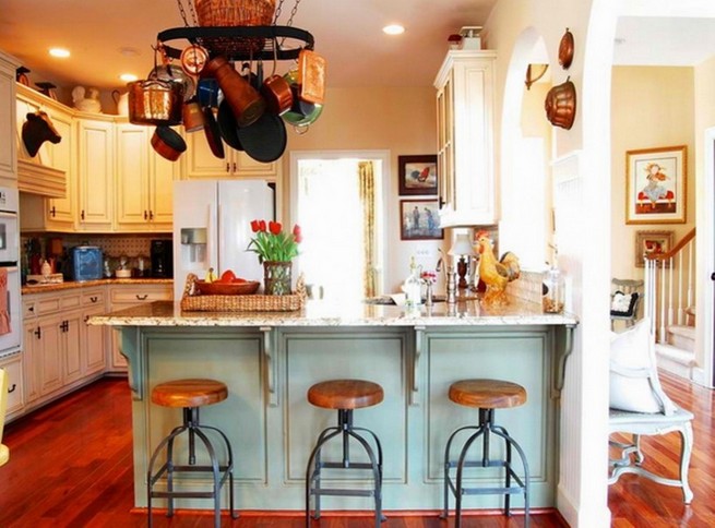 Industrial wooden bar stool