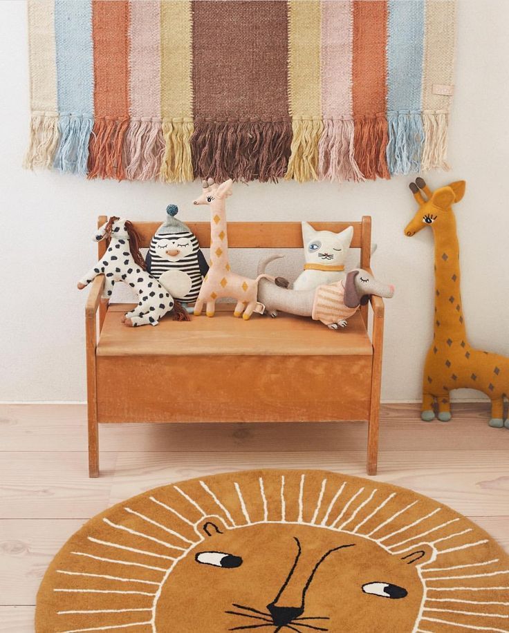 OYOY The Lion Rug Caramel