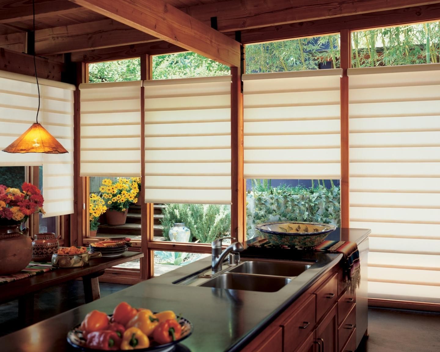 Install Modern window
treatments for Protection against Sun and Heat