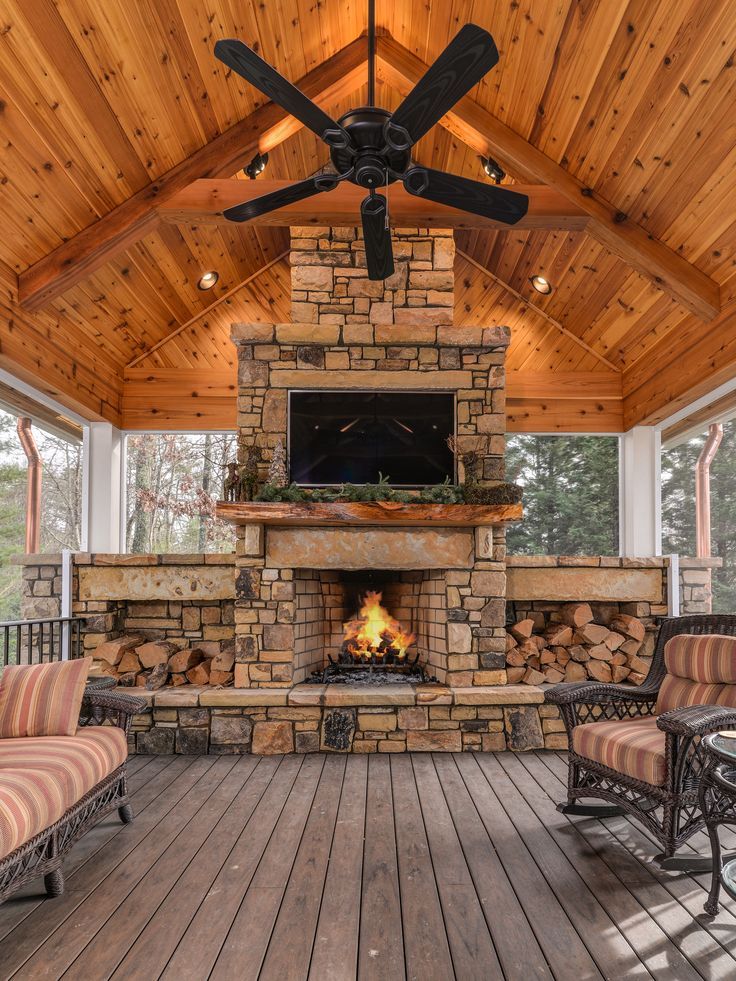 A Suitable Patio Fireplace