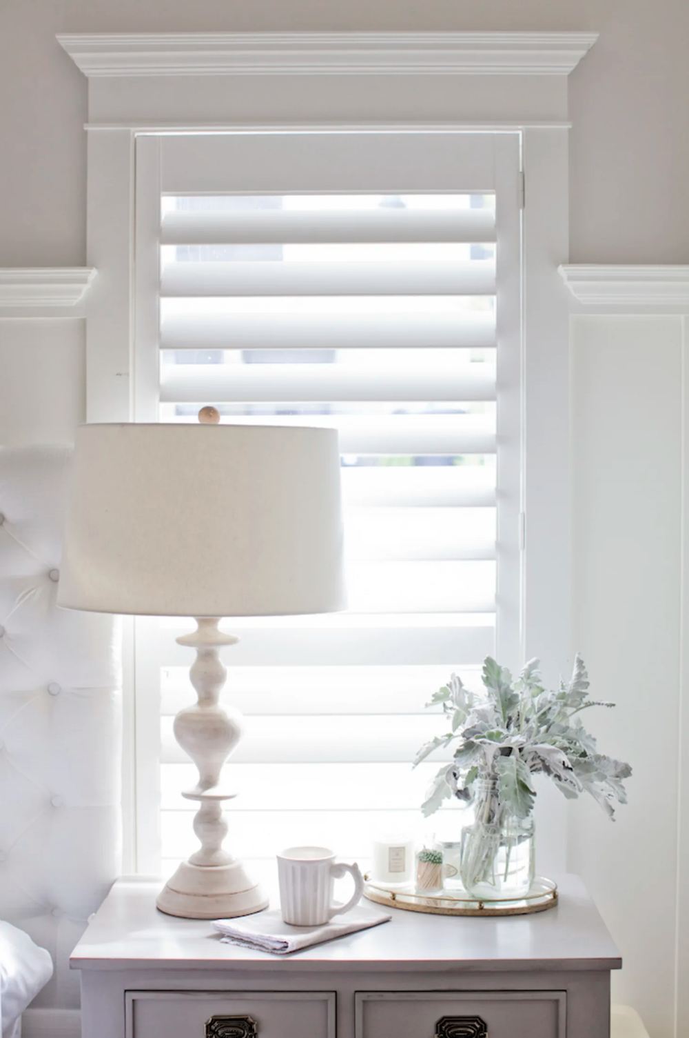 Treat your windows to a fancy
with Plantation Shutter to fit